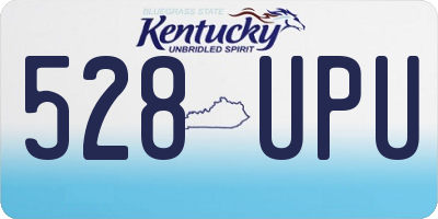 KY license plate 528UPU