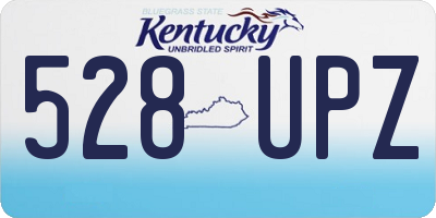 KY license plate 528UPZ