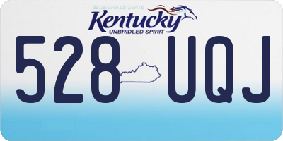KY license plate 528UQJ