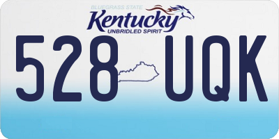 KY license plate 528UQK