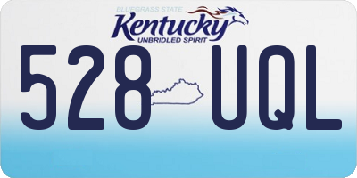 KY license plate 528UQL