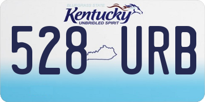 KY license plate 528URB