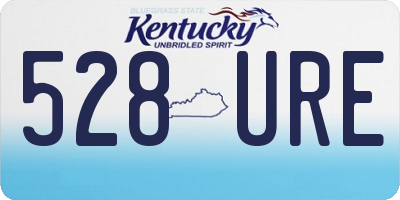 KY license plate 528URE