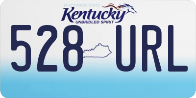 KY license plate 528URL