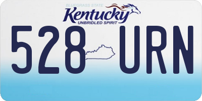 KY license plate 528URN