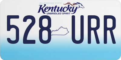 KY license plate 528URR