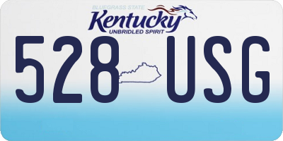 KY license plate 528USG