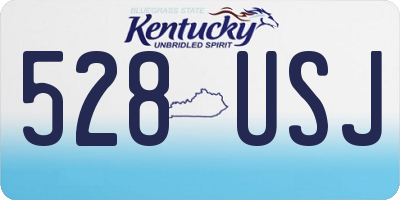 KY license plate 528USJ