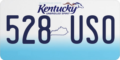 KY license plate 528USO