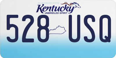 KY license plate 528USQ