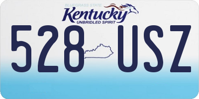 KY license plate 528USZ