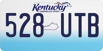 KY license plate 528UTB
