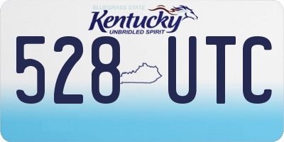 KY license plate 528UTC