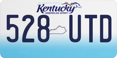 KY license plate 528UTD