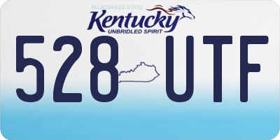 KY license plate 528UTF