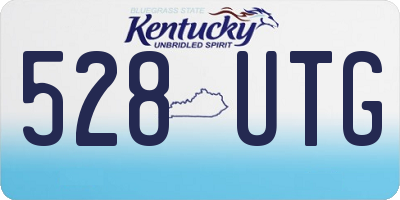 KY license plate 528UTG