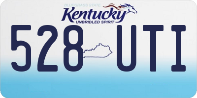 KY license plate 528UTI