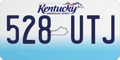 KY license plate 528UTJ