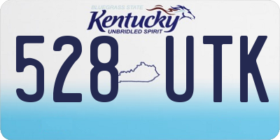 KY license plate 528UTK