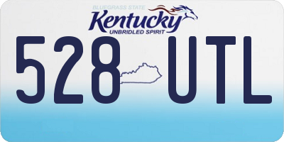 KY license plate 528UTL