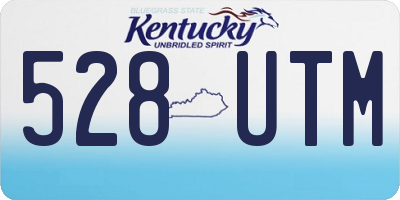 KY license plate 528UTM