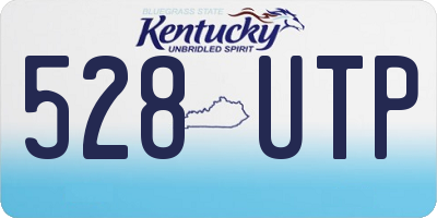 KY license plate 528UTP