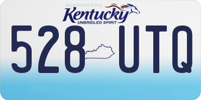 KY license plate 528UTQ