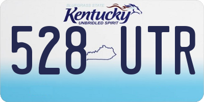KY license plate 528UTR