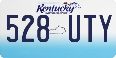 KY license plate 528UTY