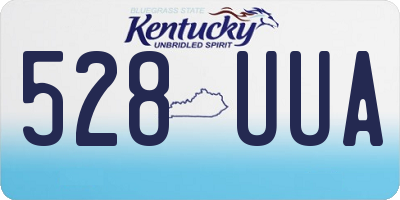 KY license plate 528UUA