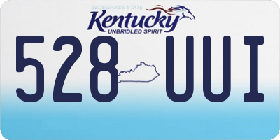 KY license plate 528UUI