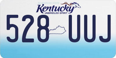 KY license plate 528UUJ