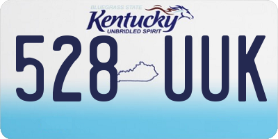 KY license plate 528UUK