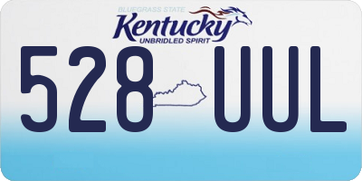 KY license plate 528UUL