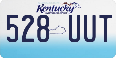 KY license plate 528UUT