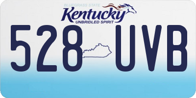 KY license plate 528UVB