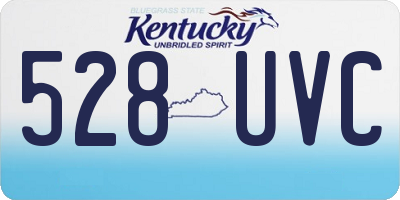 KY license plate 528UVC