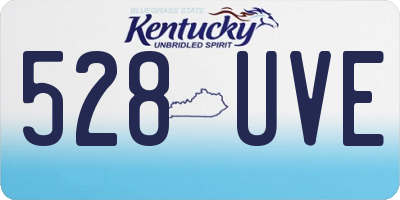 KY license plate 528UVE