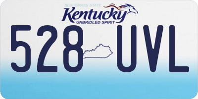 KY license plate 528UVL