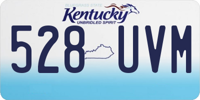 KY license plate 528UVM