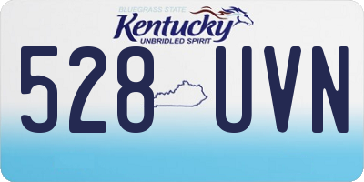 KY license plate 528UVN