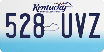 KY license plate 528UVZ