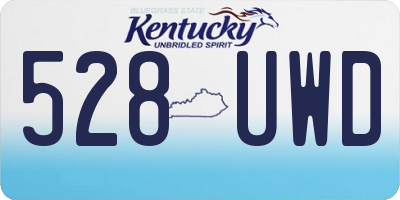 KY license plate 528UWD