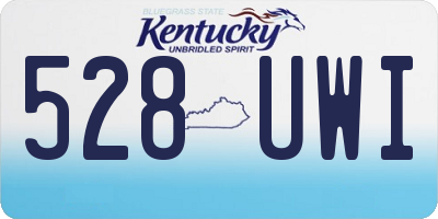 KY license plate 528UWI