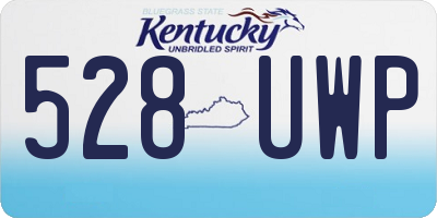 KY license plate 528UWP