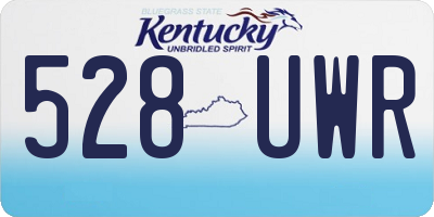 KY license plate 528UWR