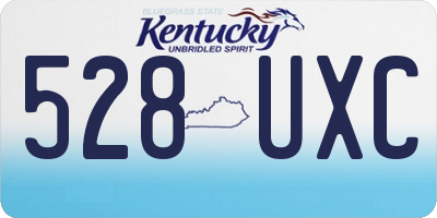 KY license plate 528UXC