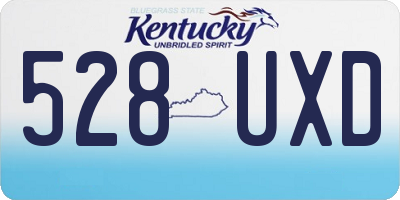 KY license plate 528UXD