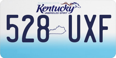 KY license plate 528UXF