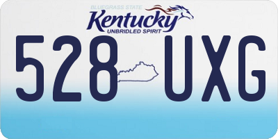 KY license plate 528UXG